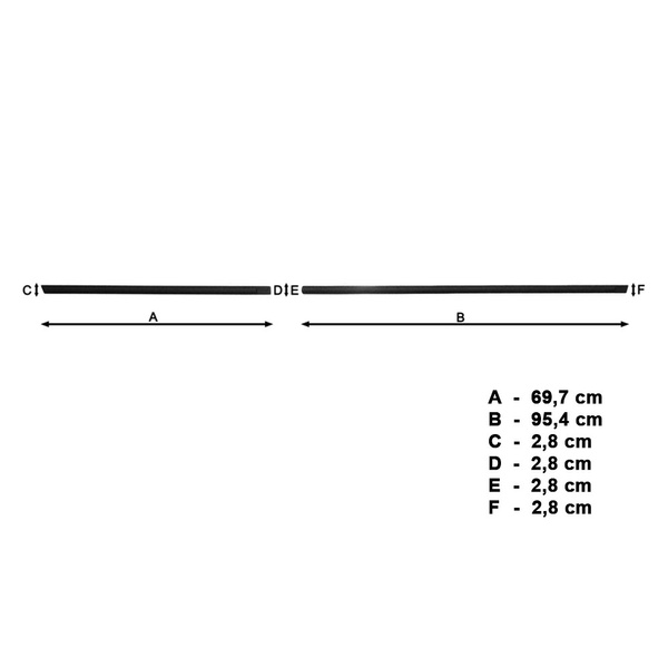 Schwarze Auto Seitenschutzleisten Chevrolet Trax Crossover (2013-2019)