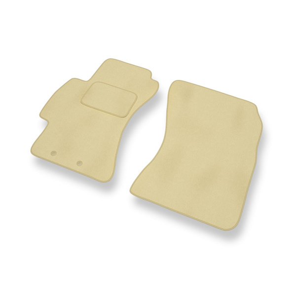 Fußmatten Auto für Subaru Impreza III Hatchback, Limousine (2007-2011) - Premium Velours beige Automatten Autoteppiche