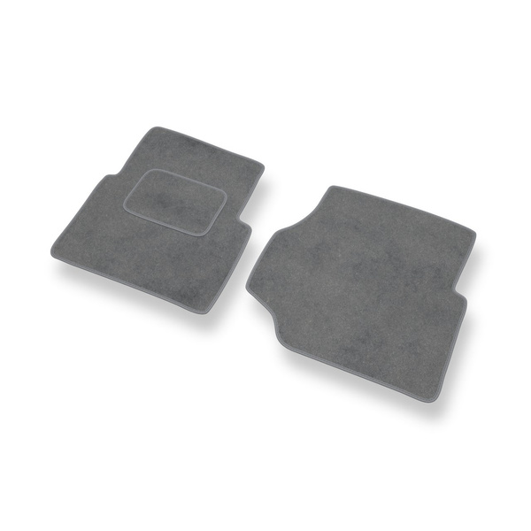 Fußmatten Auto für Land Rover Defender II SUV (1990-2007) - Premium Velours graue Automatten Autoteppiche