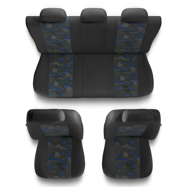 Universal Sitzbezüge Auto für Alfa Romeo 146 (1994-2001) - Autositzbezüge Schonbezüge für Autositze - UNE-BL
