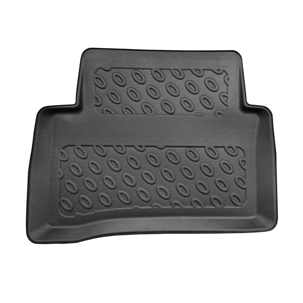 Set Kofferraumschale und angepasste Autoteppiche TPE PREMIUM für: Mercedes-Benz E Klasse W212 Limousine (03.2009-03.2016) - mit linker Ausbuchtung (eventuell abschneidbar); Kofferraumfläche flach