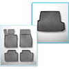 Set Kofferraumschale und angepasste Autoteppiche TPE für: BMW 3er F31 Touring (12.2012-02.2019) - ohne X-drive
