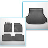 Set Kofferraumschale und angepasste Autoteppiche TPE für: Toyota Avensis III Limousine (01.2009-08.2018)