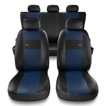 Universal Sitzbezüge Auto für BMW 5er E34, E39, E60, E61, F10, G30, G31 (1988-2019) - Autositzbezüge Schonbezüge für Autositze - XL-BL