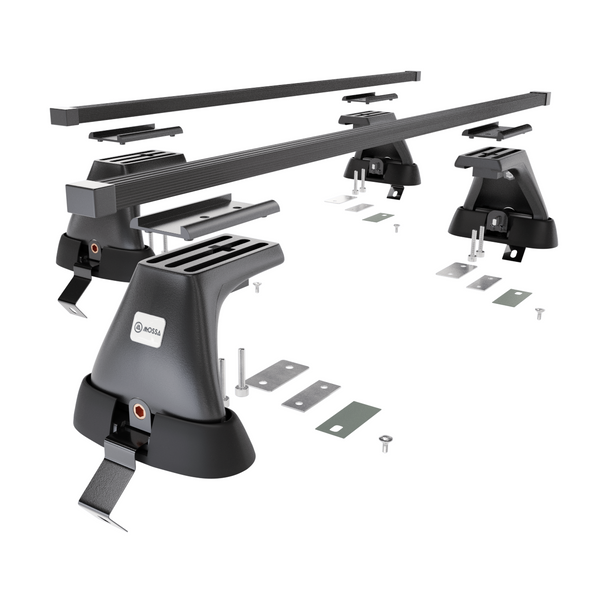 Stahl-Dachträger für Opel Insignia (2009-2017) - schwarz Dachträger Dachgepäckträger - ohne Montagelemente