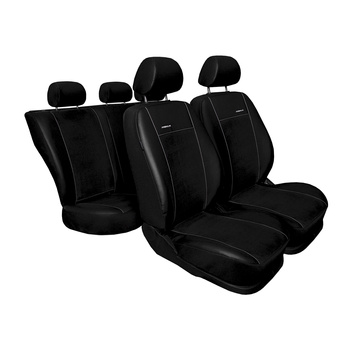 Maßgeschneiderte Sitzbezüge Auto für Ford Transit Custom Van (2012-2023) - Autositzbezüge Schonbezüge für Autositze - 5 Sitzer - schwarz