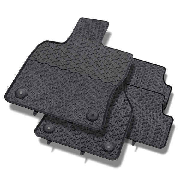 Gummifußmatten Auto für Seat Ateca (2016-....) - Gummimatten Gummi Fußmatten - schwarze