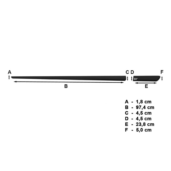 Schwarze Auto Seitenschutzleisten Fiat Punto II Hatchback (3 Türen) - (1999-2011)
