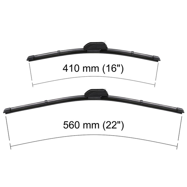 Vordere Scheibenwischer für Ford Fusion MPV (2002-2012) - Wischerblätter Flach