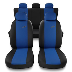 Universal Sitzbezüge Auto für BMW 3er E30, E36, E46, E90, F30, G20, G21 (1982-2019) - Autositzbezüge Schonbezüge für Autositze - X.R-BL