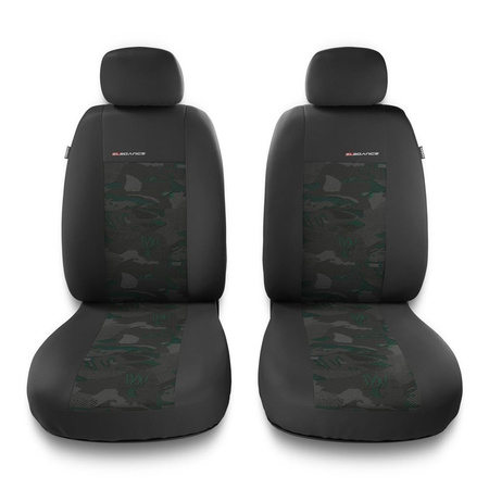 Universal Sitzbezüge Auto für Rover 75 (1999-2005) - Vordersitze Autositzbezüge Schonbezüge - 2UNE-GR
