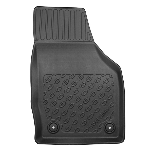 Set Kofferraumschale und angepasste Autoteppiche TPE PREMIUM für: Audi Q3 SUV (08.2011-06.2018) - vertiefte Ladefläche; ohne Not-Rad; auch für die Quattro-Version