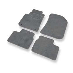 Fußmatten Auto für Rover 75 Limousine, Tourer (1999-2005) - Premium Velours graue Automatten Autoteppiche