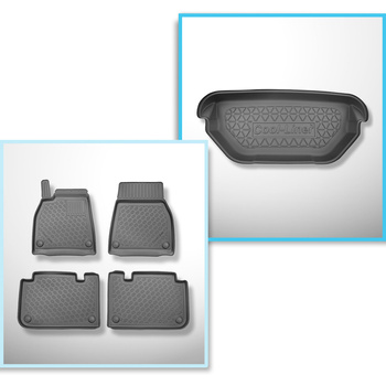 Set Kofferraumschale und angepasste Autoteppiche TPE für: Tesla Model S 0 Coupé 