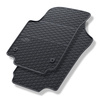 Gummifußmatten Auto für Volkswagen up! Hatchback (2011-2023) - Gummimatten Gummi Fußmatten - schwarz - 2 Stk.