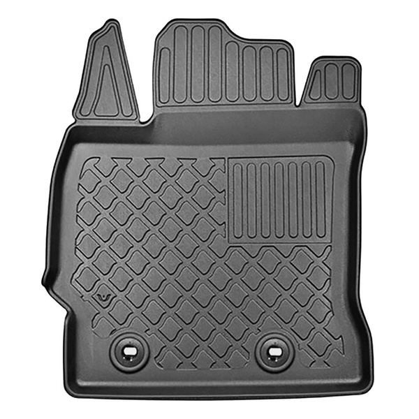 Set Kofferraumschale und angepasste Autoteppiche TPE für: Toyota Auris II Touring Sports (07.2013-12.2018) - oberer Kofferraum (für Multiboden);für Autos mit Doppelboden im Kofferraum;auch für Hybride