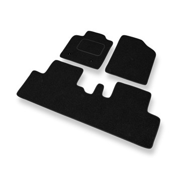 Fußmatten Auto für Toyota Avensis Verso II MPV (2003-2008) - schwarze Automatten