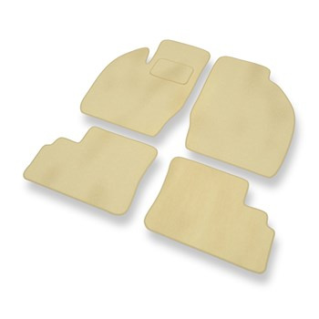 Fußmatten Auto für Opel Agila A Hatchback (2000-2007) - Premium Velours beige Au