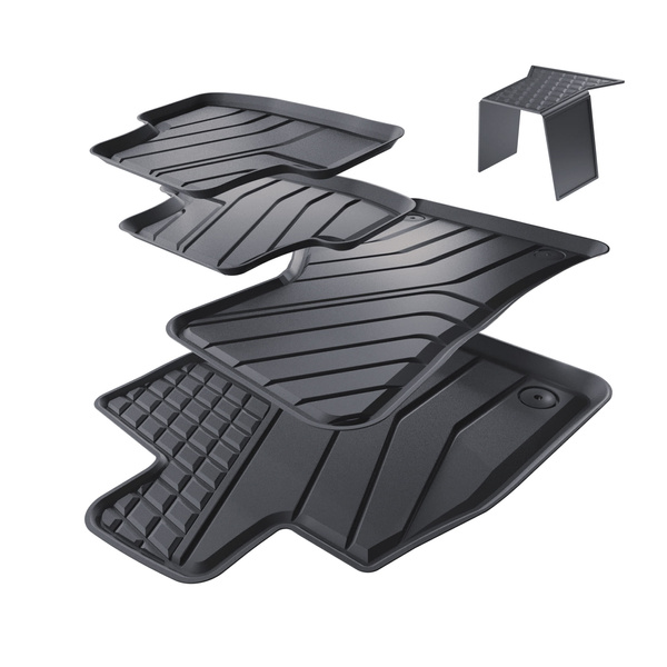 TPE Fußmatten Auto für Audi Q2 GA SUV (10.2016-....) - schwarz Automatten Autoteppiche