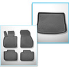 Set Kofferraumschale und angepasste Autoteppiche TPE PREMIUM für: BMW 2er F45 Active Tourer (09.2014-10.2021) - Rückbank verschiebbar (vorne-hinten)