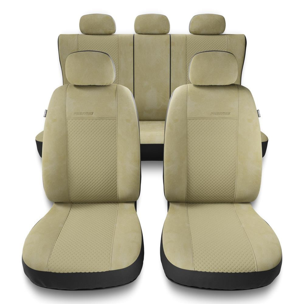 Universal Sitzbezüge Auto für Kia Rio I, II, III, IV (2000-2019) -  Autositzbezüge Schonbezüge für Autositze - PG-3 beige