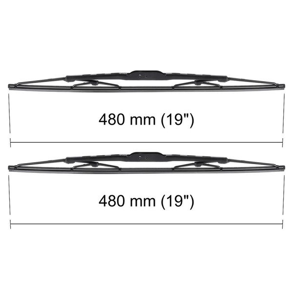 Vordere Scheibenwischer für Fiat Cinquecento Hatchback (08.1991-07.1998) - Wischerblätter Standard