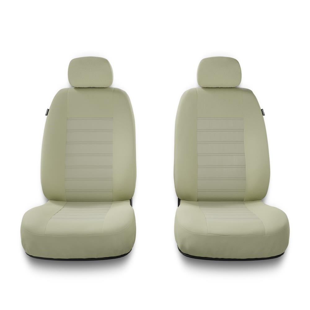 Universal Sitzbezüge Auto für Nissan Micra K11, K12, K13, K14 (1992-2019) - Autositzbezüge  Schonbezüge für Autositze - MD-8 Muster 2 (beige)
