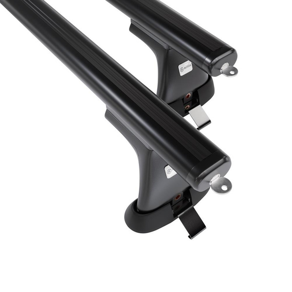 Aluminium-Dachträger für Peugeot Partner First mk I (2008-2018) - schwarz Dachträger Dachgepäckträger - Montagepunkte