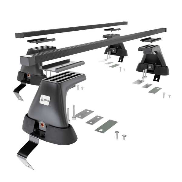 Stahl-Dachträger für Renault Clio mk IV (2013-2019) - schwarz Dachträger Dachgepäckträger - ohne Montagelemente