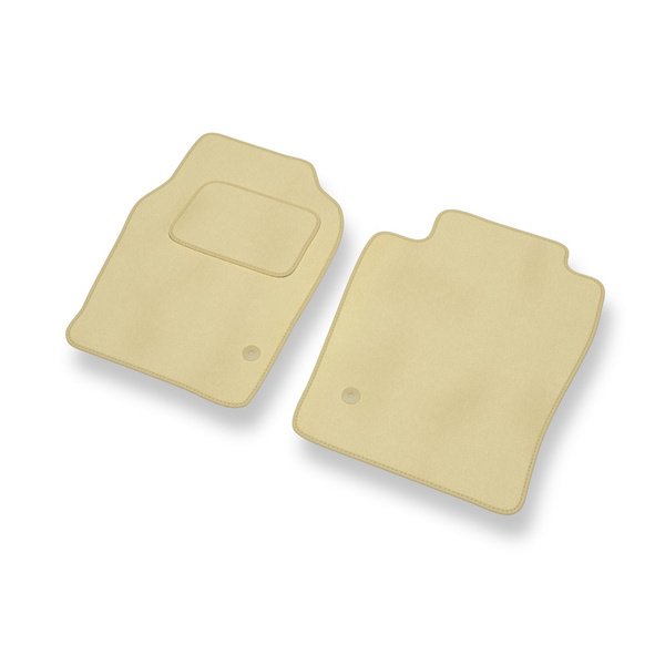 Fußmatten Auto für Toyota Previa II MPV (2000-2006) - Premium Velours beige Automatten Autoteppiche