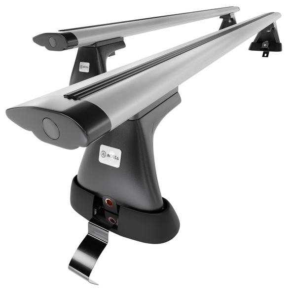 Aluminium-Dachträger für Volkswagen Passat B7 (2010-2014) - silbern Dachträger Dachgepäckträger - ohne Montagelemente