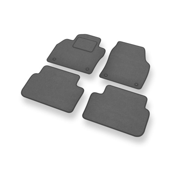 Fußmatten Auto für Seat Ibiza V Hatchback (2017-....) - Premium Velours graue Au