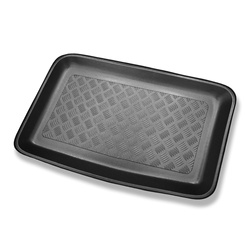 Kofferraumwanne für Volkswagen Sharan II Van (09.2010-03.2022) - Kofferraummatte rutschfest Schutzmatte - 7 Sitze; 3. Reihe aufgestellt (hinter der 3. Sitzreihe)