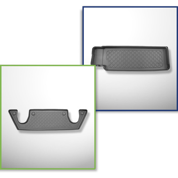 Set Kofferraumschale und angepasste Autoteppiche TPE für: Tesla Model X SUV (01.