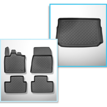 Set Kofferraumschale und angepasste Autoteppiche TPE für: Mitsubishi ASX II SUV 