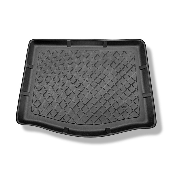 Kofferraumwanne für Ford Focus III Hatchback (03.2011-08.2018) - Kofferraummatte rutschfest Schutzmatte - mit Not-Reserverad oder Reparaturset