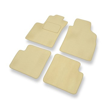 Fußmatten Auto für Ford KA II Hatchback (2008-2016) - Premium Velours beige Auto