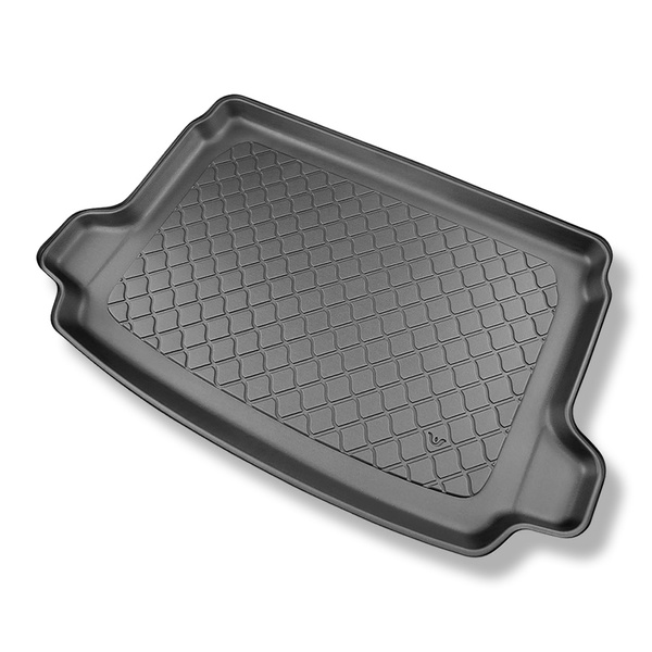 Set Kofferraumschale und angepasste Autoteppiche TPE für: Fiat 600e Hatchback (09.2023-....) - oberer Kofferraum (für Multiboden);beweglicher Boden in höchster Stellung